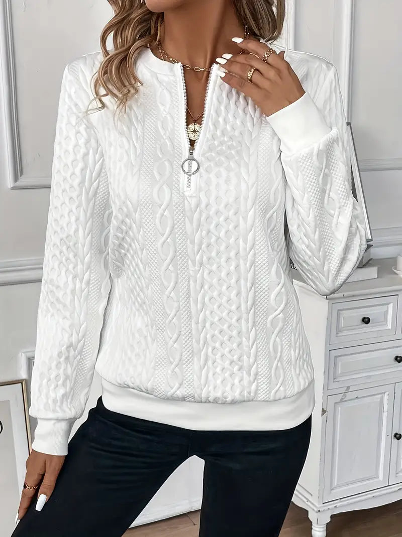 Emy | Sweter z zamkiem