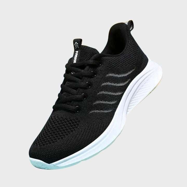 Avara Women's Lightweight Black Running Shoes - Breathable and Comfortable