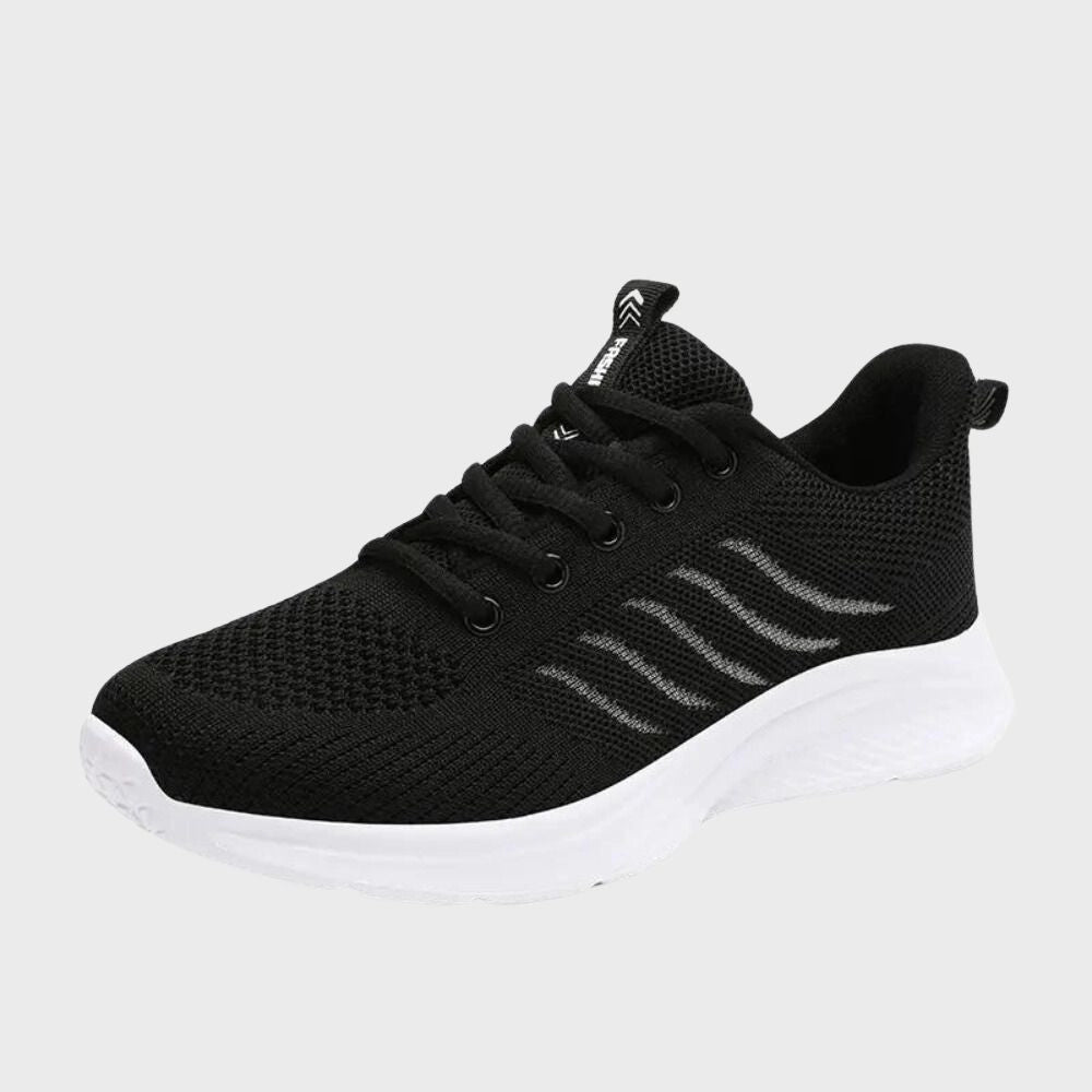 Avara Women's Lightweight Black Running Shoes - Breathable and Comfortable