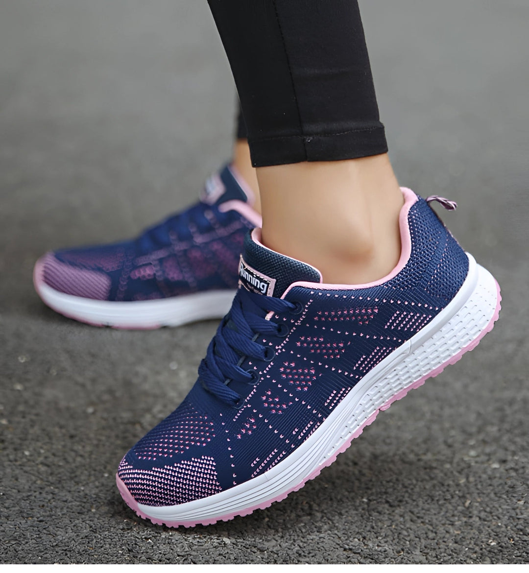 Różowe Damskie Sneakersy: Lekkie i Oddychające Buty do Biegania