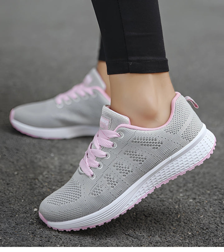Różowe Damskie Sneakersy: Lekkie i Oddychające Buty do Biegania