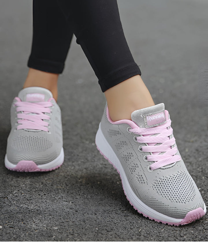 Różowe Damskie Sneakersy: Lekkie i Oddychające Buty do Biegania