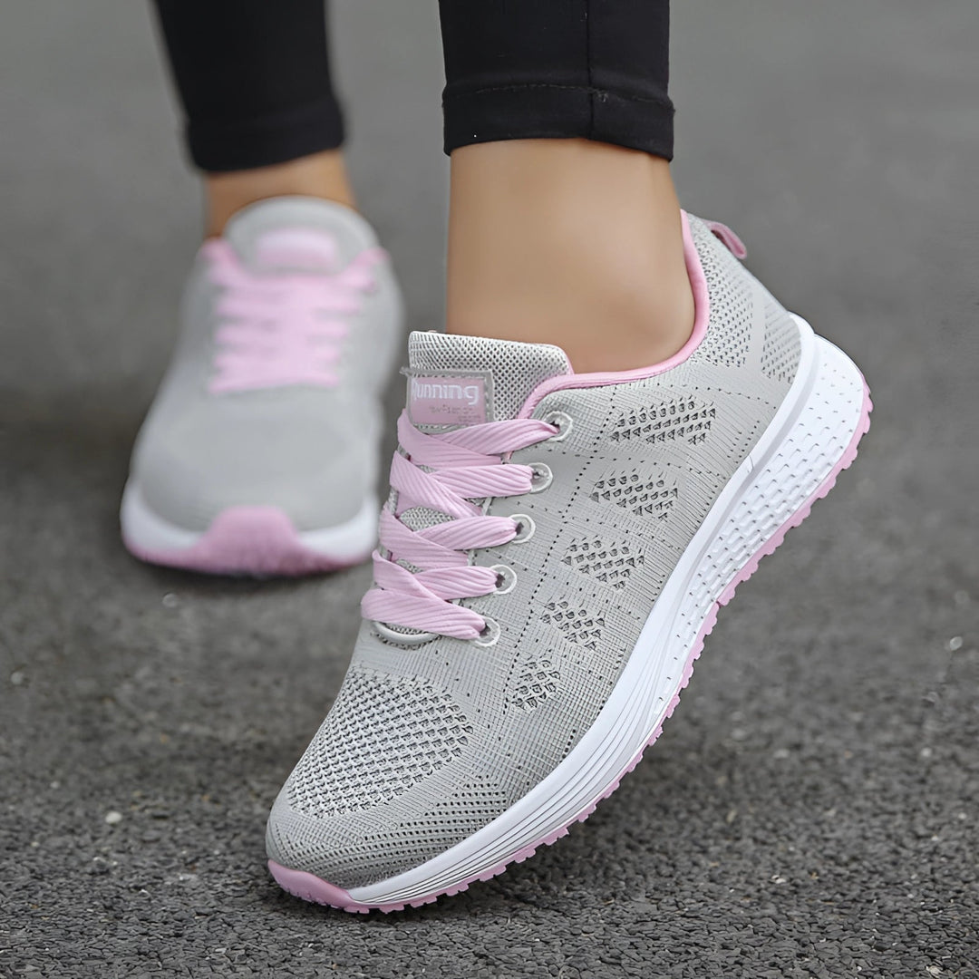 Różowe Damskie Sneakersy: Lekkie i Oddychające Buty do Biegania
