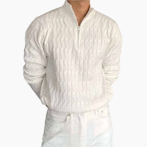 GWANGJU Sweter z pół-zamkiem