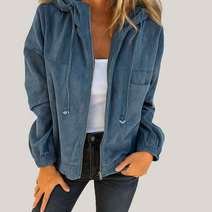 Isabella™ Casual Hooded Jacket with Zipper