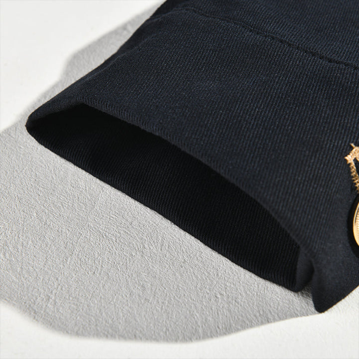 【24-godzinne wysyłki】Męska Vintage Casual Gładka Kurtka z Stojącym Kołnierzem i Guzikami 85705875TO
