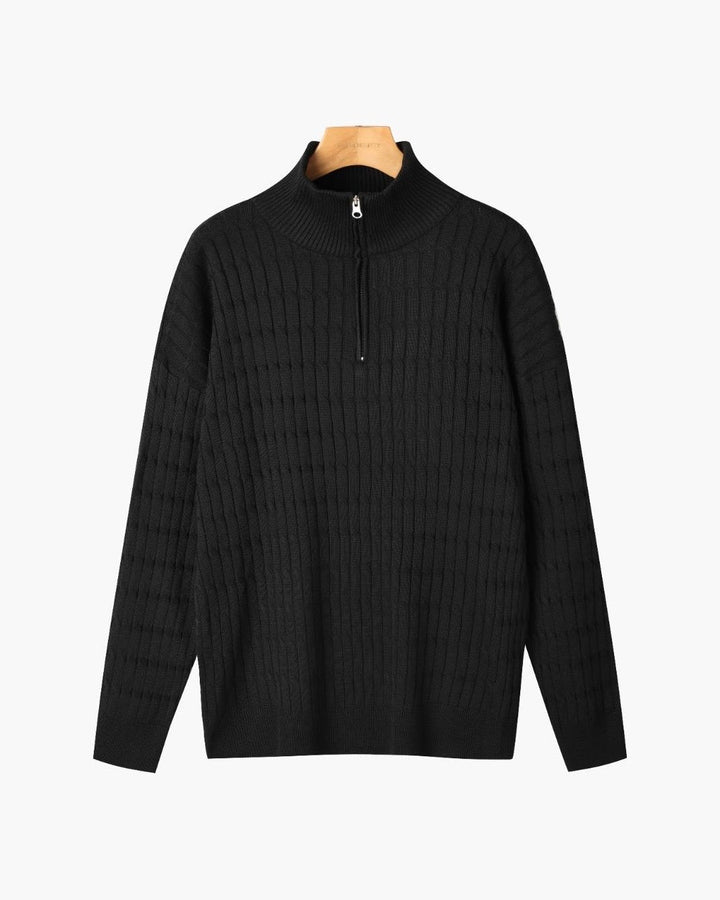 GWANGJU Sweter z pół-zamkiem