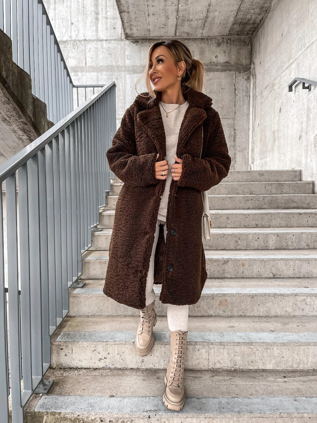 Luana - Puchowy Teddy Jacket
