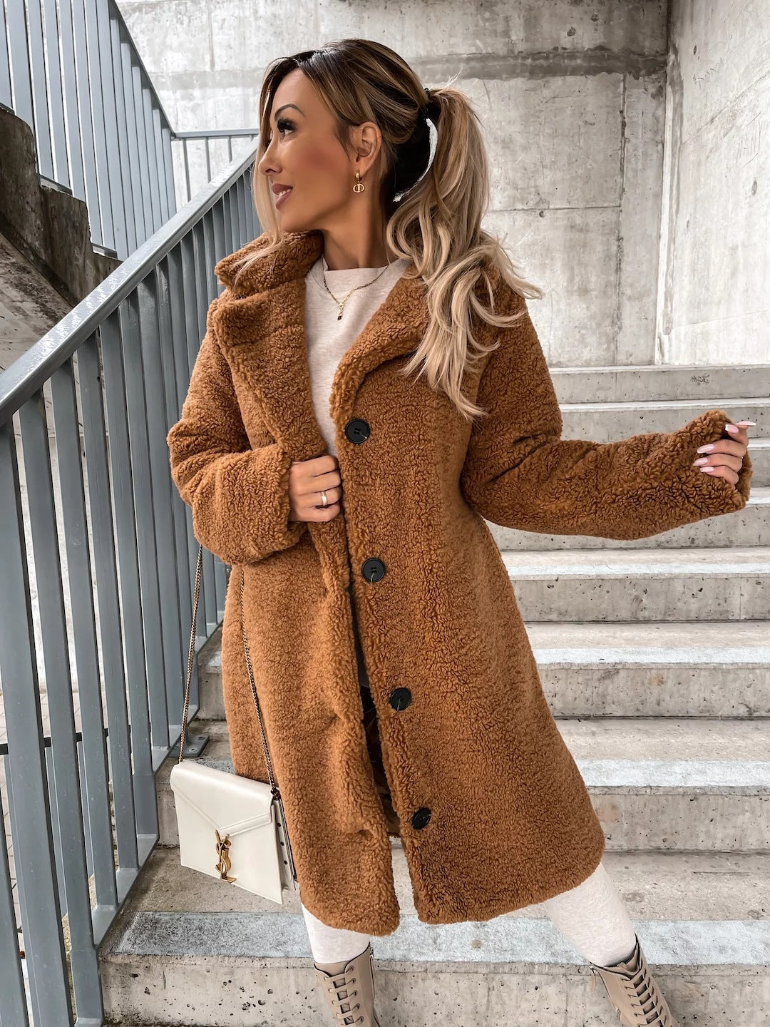 Luana - Puchowy Teddy Jacket