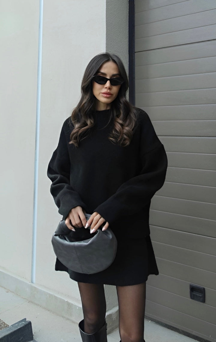 Maria - Stylowy Sweter i Spódnica