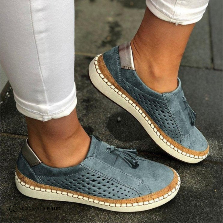 Kerstin | Damskie sneakersy z wsuwanym designem