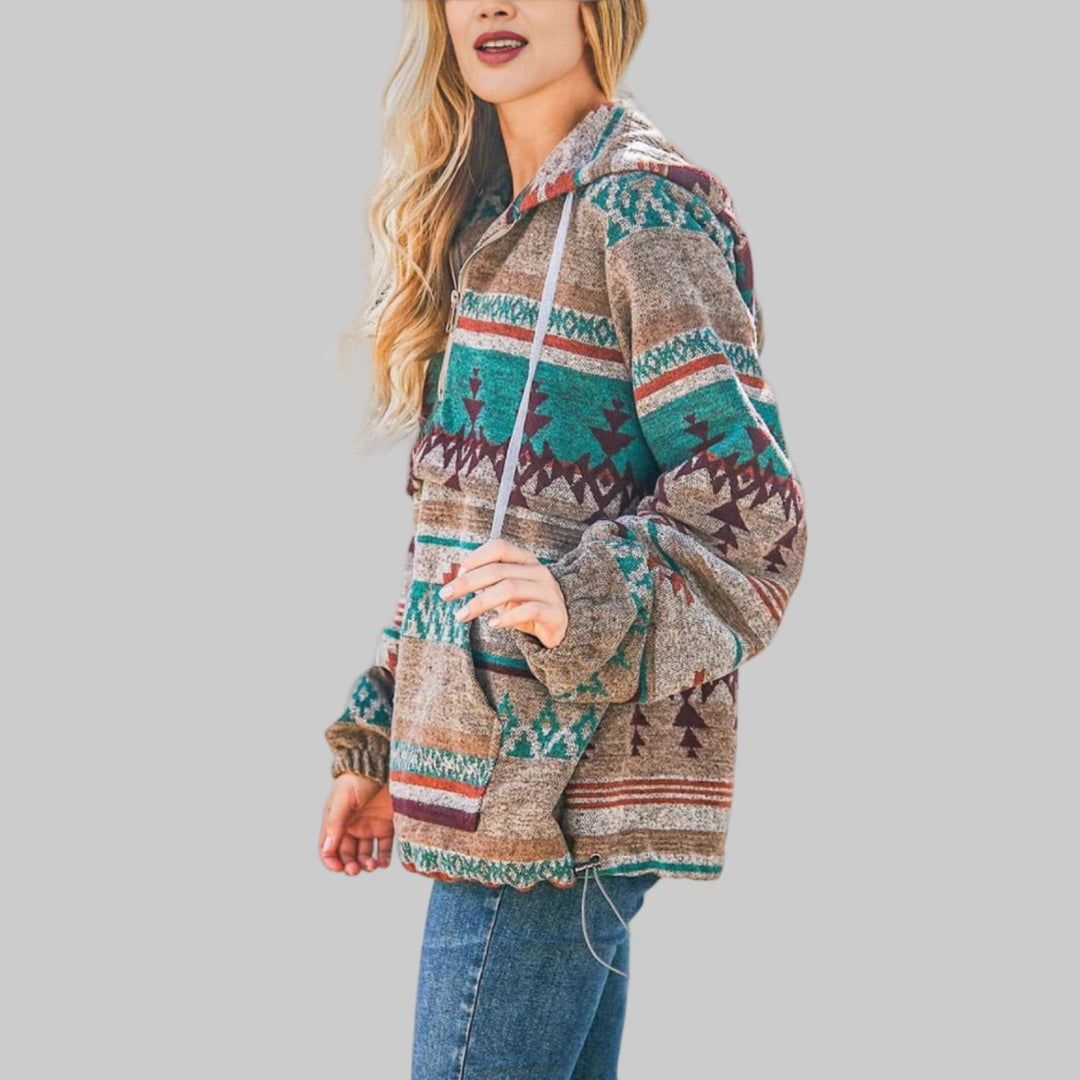 SAKU™ - Wygodna, Przesadna Bluza z Kapturem na Zamek z Długim Rękawem