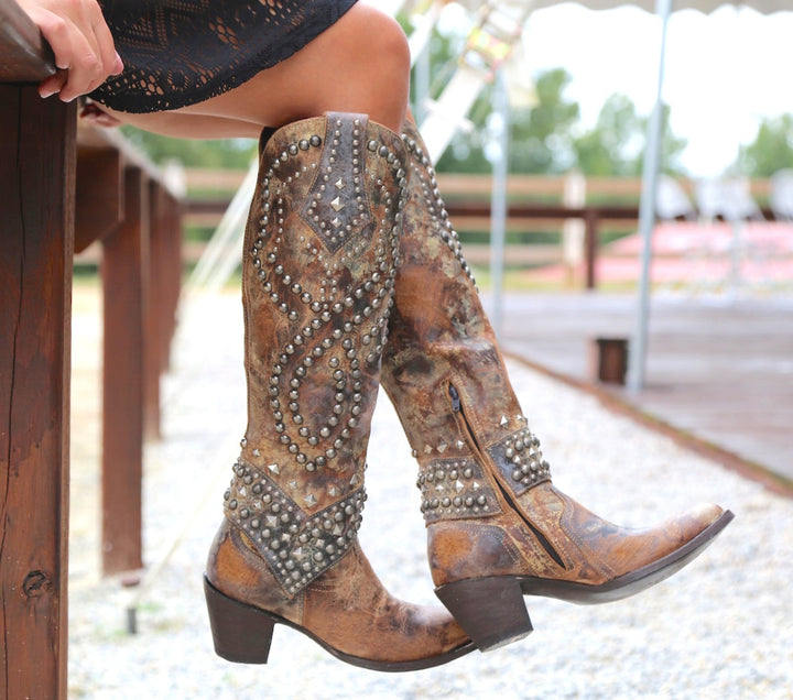 Noelle - Retro High Ankle Boots