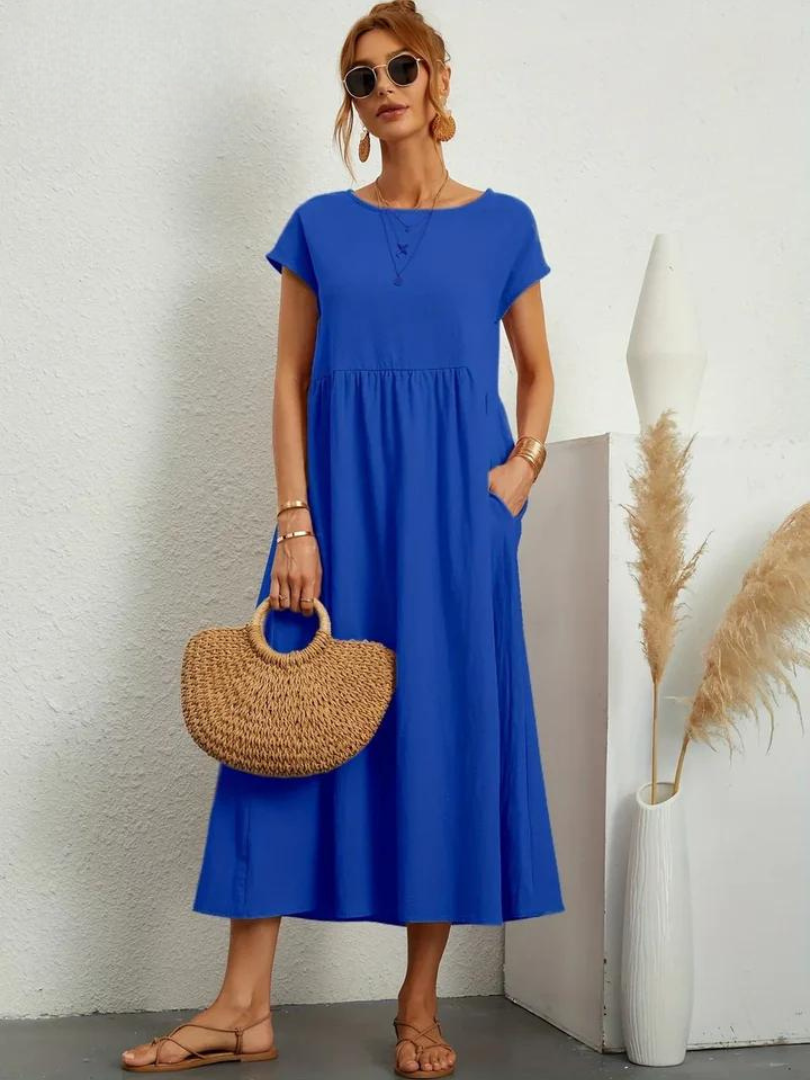 Marcia | Letnia sukienka z tkaniny premium w stylu Floating