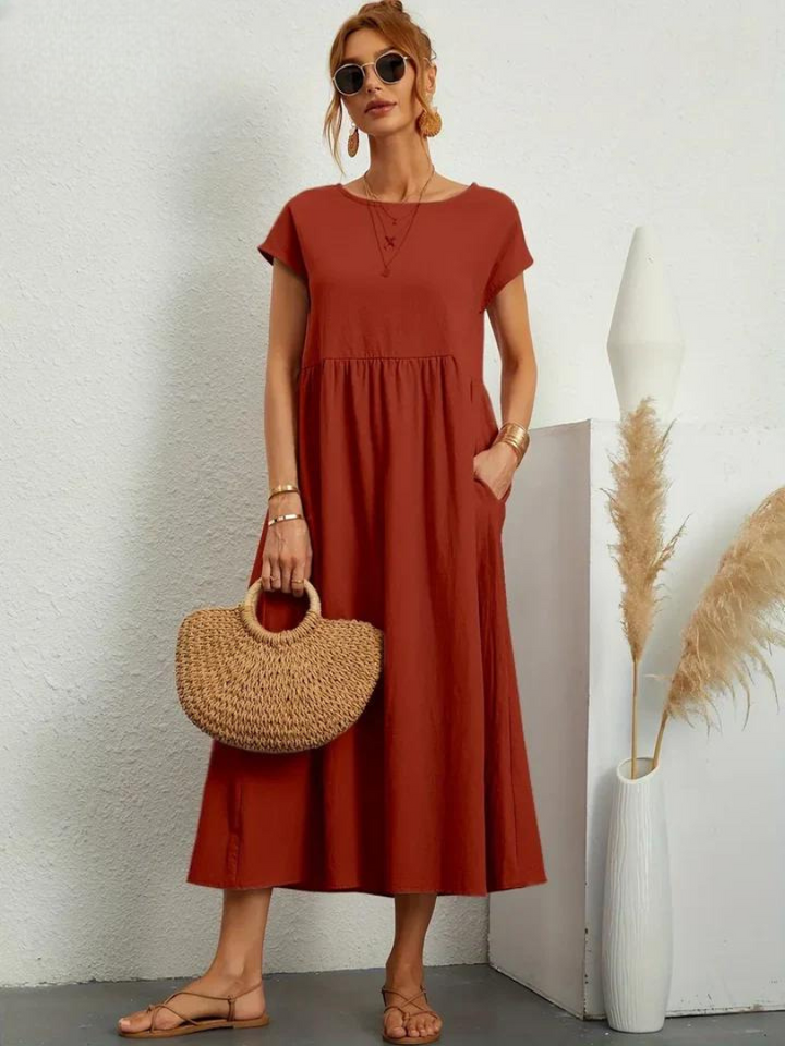 Marcia | Letnia sukienka z tkaniny premium w stylu Floating