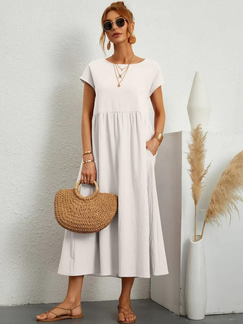 Marcia | Letnia sukienka z tkaniny premium w stylu Floating