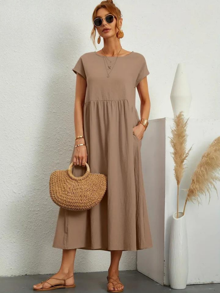 Marcia | Letnia sukienka z tkaniny premium w stylu Floating