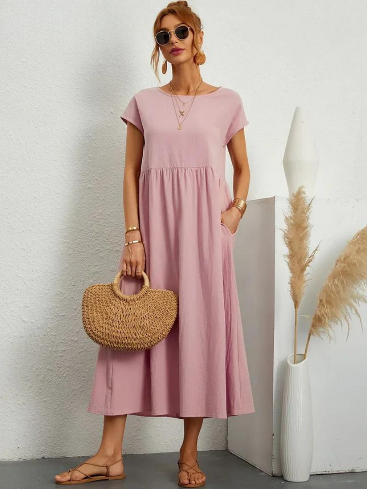 Marcia | Letnia sukienka z tkaniny premium w stylu Floating
