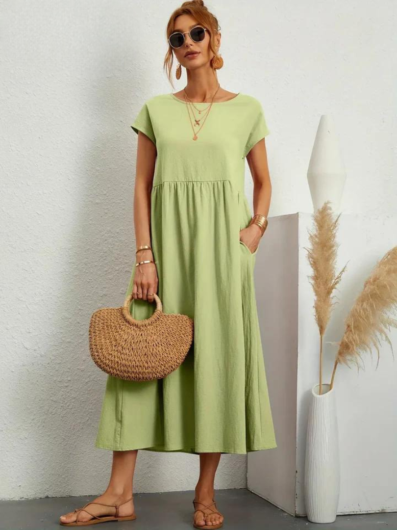 Marcia | Letnia sukienka z tkaniny premium w stylu Floating