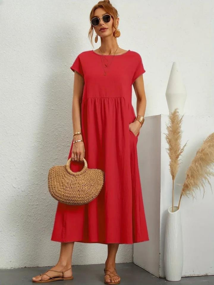 Marcia | Letnia sukienka z tkaniny premium w stylu Floating