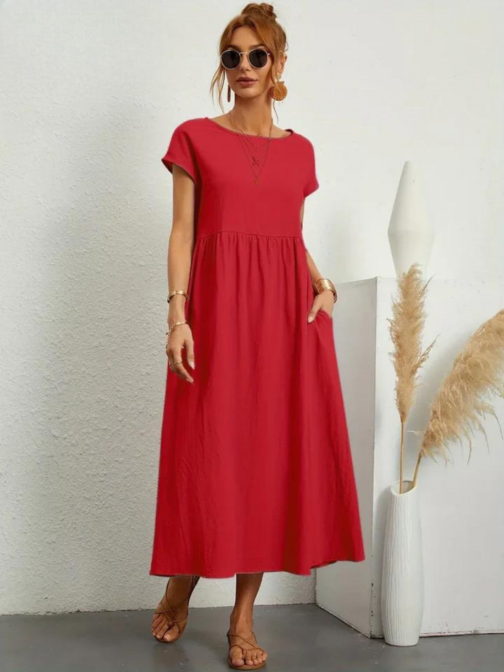 Marcia | Letnia sukienka z tkaniny premium w stylu Floating