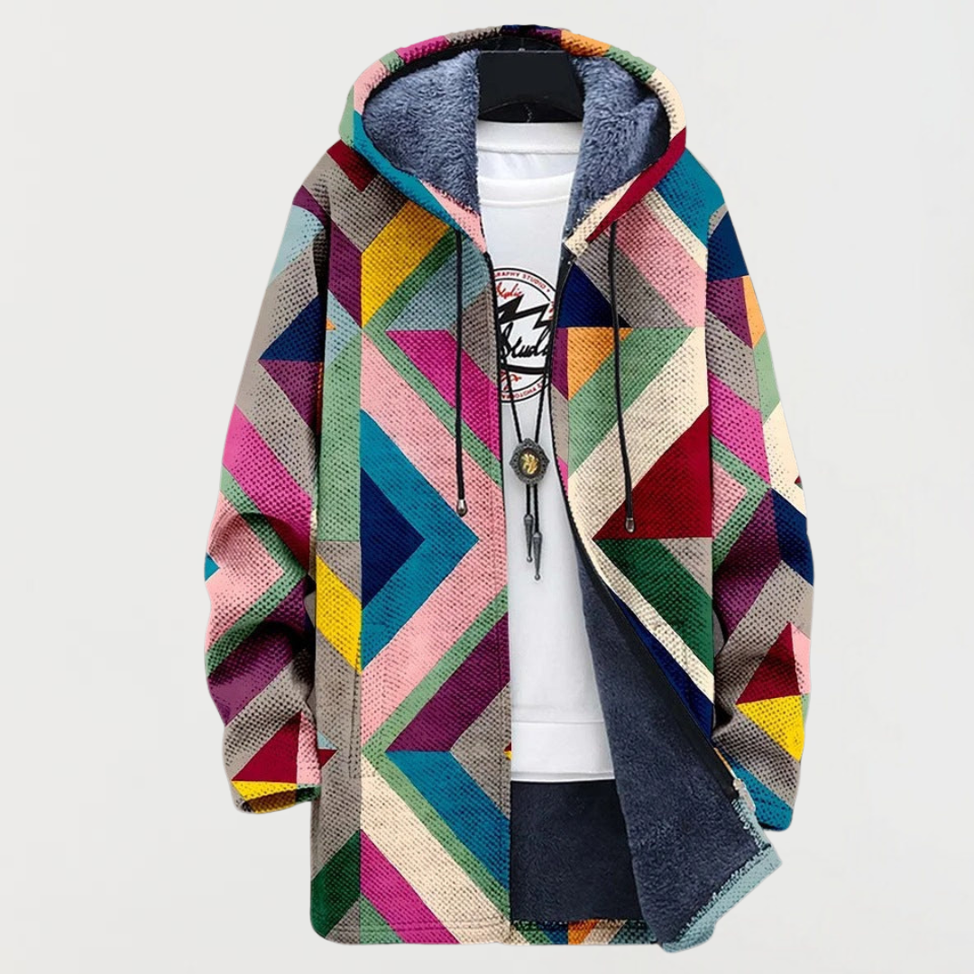 Zara | Kardigan Artystyczny Geometryczny