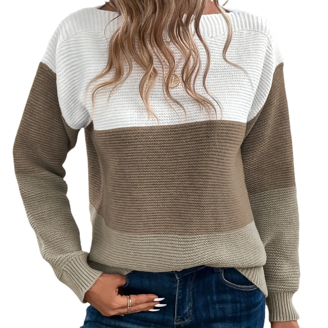 Amara™ | Stylowy sweter patchworkowy w trzech odcieniach