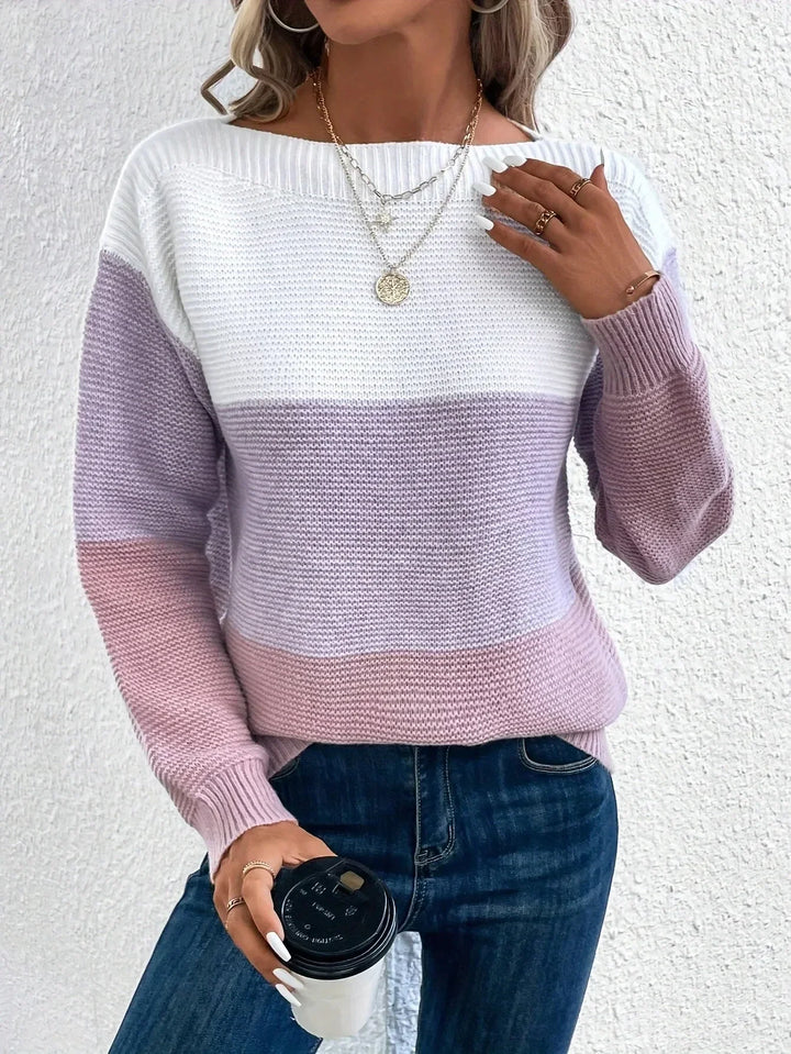 Amara™ | Stylowy sweter patchworkowy w trzech odcieniach