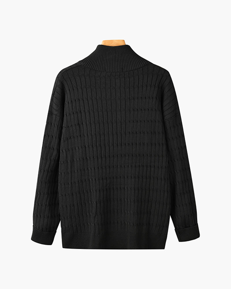 GWANGJU Sweter z pół-zamkiem