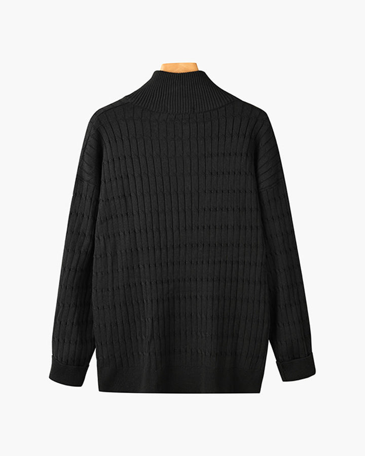 GWANGJU Sweter z pół-zamkiem