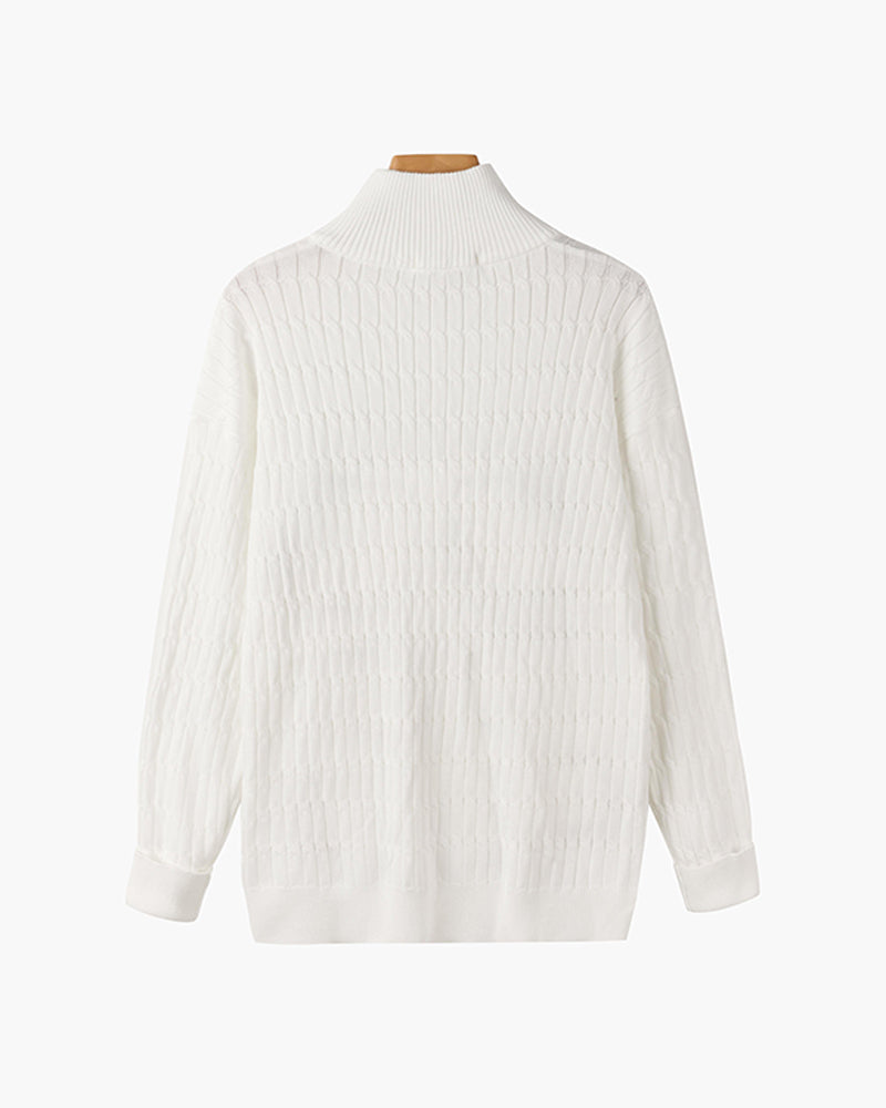 GWANGJU Sweter z pół-zamkiem