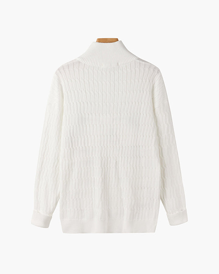 GWANGJU Sweter z pół-zamkiem