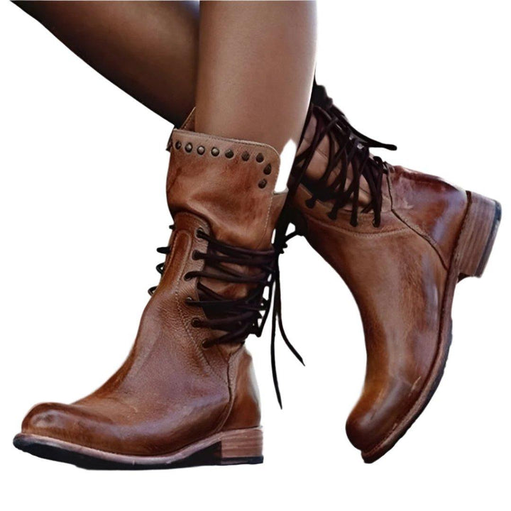 Ramona - Klasyczne skórzane buty na sznurówki łączące styl z komfortem