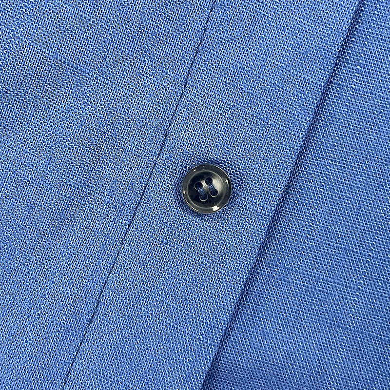Męska letnia moda - lniana koszula z długim rękawem MTA1184G6P