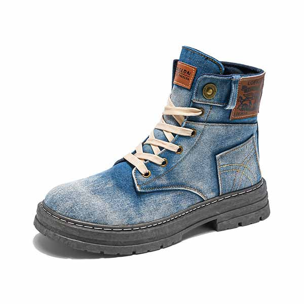MĘSKIE TRENDY DENIMOWE WYSOKIE BOTKI MTA1880G8I