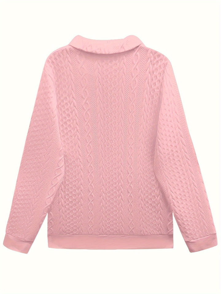 YANNA | Elegancki Sweter z Kieszenią na Zamek