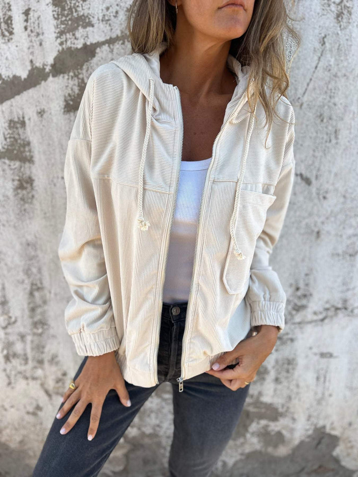 Isabella™ Casual Hooded Jacket with Zipper