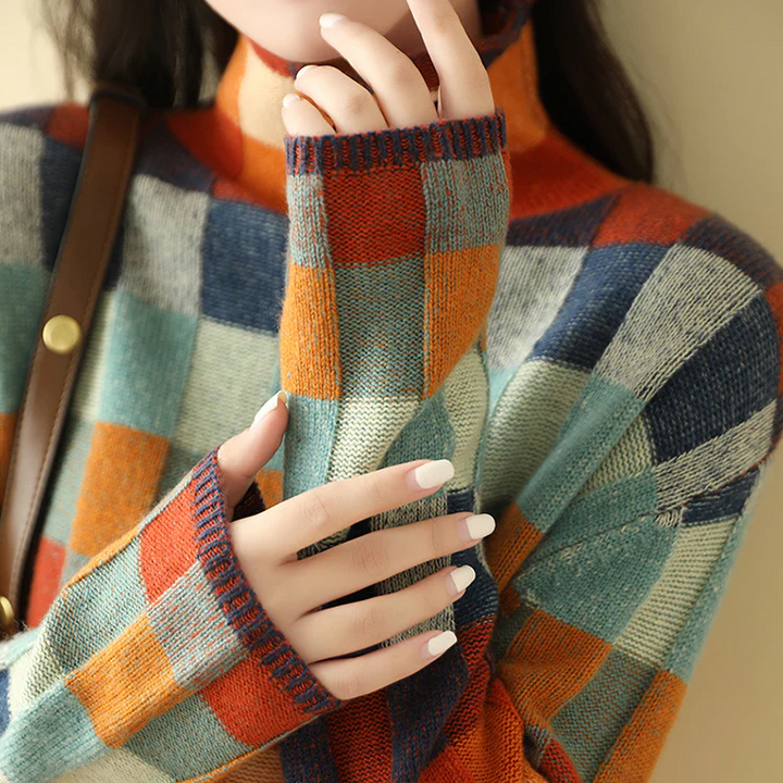 Aria | Elegancki sweter z kołnierzykiem