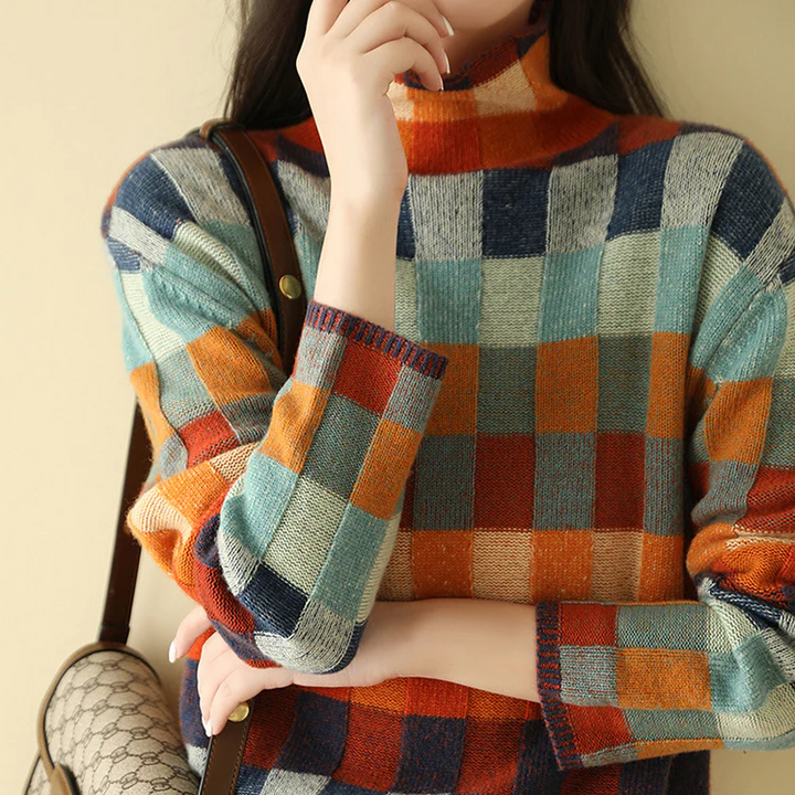 Aria | Elegancki sweter z kołnierzykiem