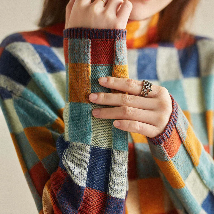 Aria | Elegancki sweter z kołnierzykiem