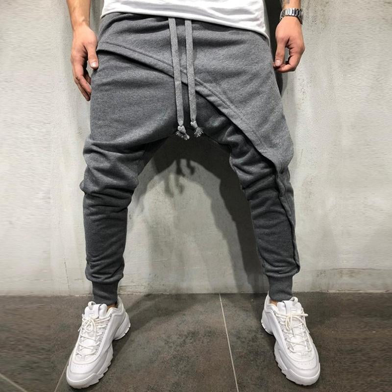 Męskie Spodnie Casual z Warstwowym Szyciem 41260363Y