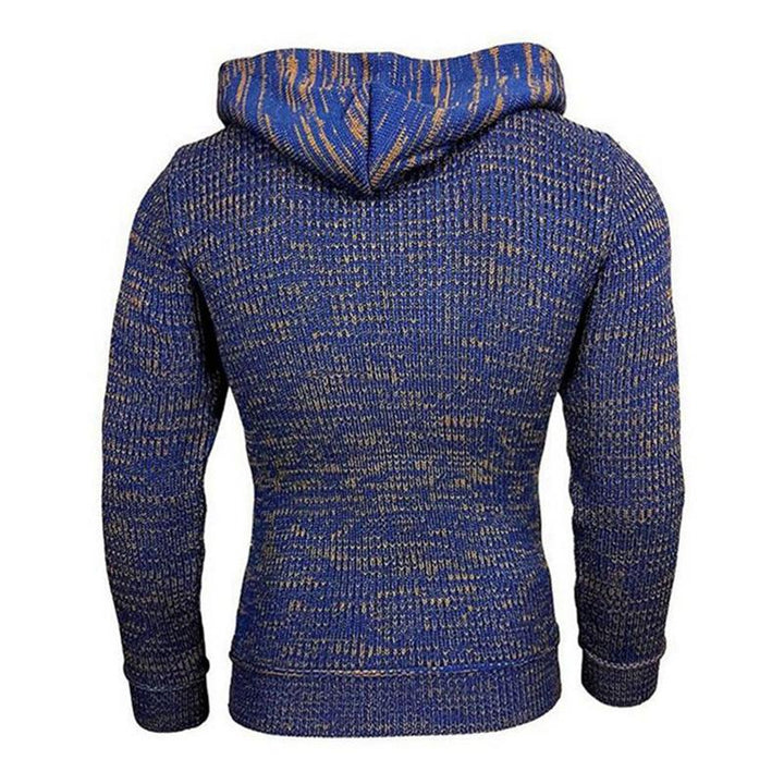 Męski Casualowy Długi Sweter z Kapturem 17002971M