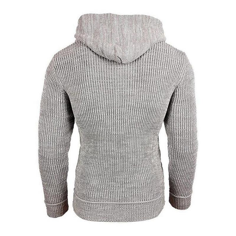 Męski Casualowy Długi Sweter z Kapturem 17002971M