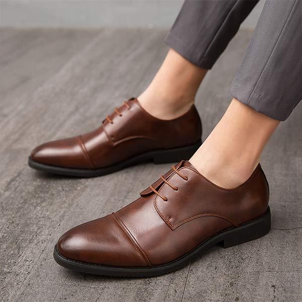 MĘSKIE KLASYCZNE SKÓRZANE BUTY BIUROWE 06388855