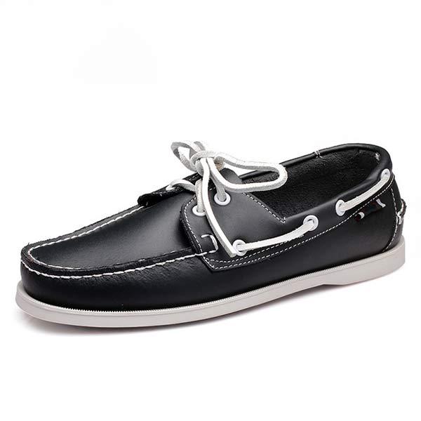 MĘSKIE SKÓRZANE BUTY ŻEGLARSKIE 41603460