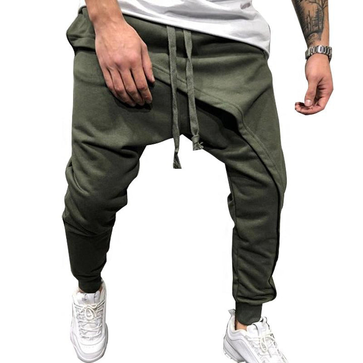Męskie Spodnie Casual z Warstwowym Szyciem 41260363Y