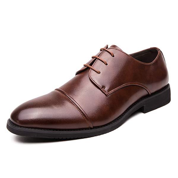MĘSKIE KLASYCZNE SKÓRZANE BUTY BIUROWE 06388855
