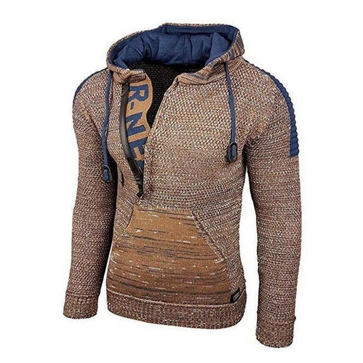 Męski Casualowy Długi Sweter z Kapturem 17002971M