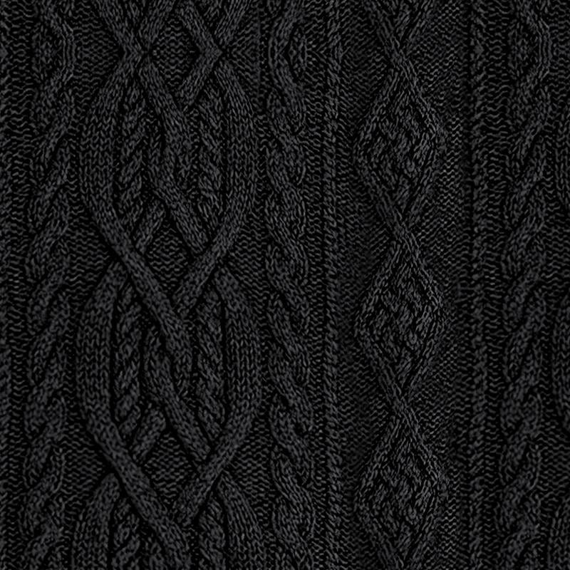 Męski vintage sweter z dzianiny z kołnierzem stojącym 63163731X