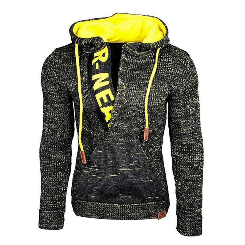 Męski Casualowy Długi Sweter z Kapturem 17002971M
